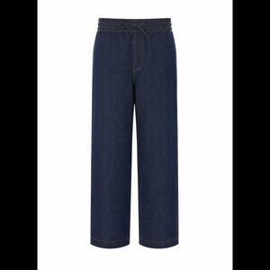 Loewe Men Anagram Logo Drawstring Denim Pants